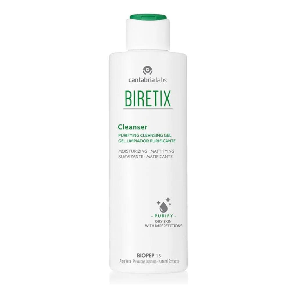 Biretix cleanser limpiador facial piel acneica.
