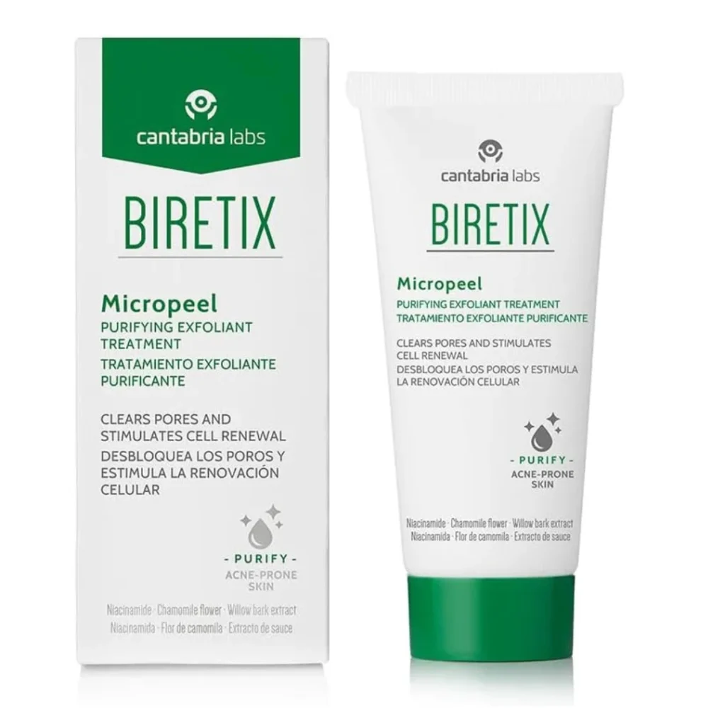 Biretix Micropeel gel exfoliante facial cantabria labs